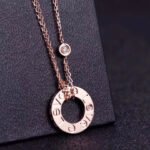 [Eternal Jewelry]LOVE NECKLACE 16MM 2 DIAMONDS - Image 8