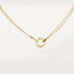 [Eternal Jewelry]LOVE NECKLACE 16MM 2 DIAMONDS - Image 2