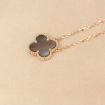 [Eternal Jewelry]CLOVER 15MM  GRAY MOTHER OF PEARL NECKLACE - Image 5