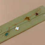 [Eternal Jewelry]LUCKY SPRING 5 MOTIF GOLD BRACELET - Image 12