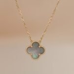 [Eternal Jewelry]CLOVER 15MM  GRAY MOTHER OF PEARL NECKLACE - Image 7