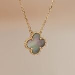 [Eternal Jewelry]CLOVER 15MM  GRAY MOTHER OF PEARL NECKLACE - Image 3