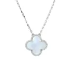 [Eternal Jewelry]CLOVER  15MM WHITE MOTHER-OF-PEARL SILVER - Image 2
