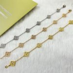 [Eternal Jewelry]CLOVER 6 MOTIF DIAMOND BRACELET - Image 9