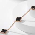 [Eternal Jewelry]CLOVER 10 MOTIFS ONYX NECKLACE - Image 14