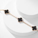 [Eternal Jewelry]CLOVER 10 MOTIFS ONYX NECKLACE - Image 15