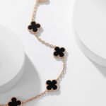 [Eternal Jewelry]CLOVER 10 MOTIFS ONYX NECKLACE - Image 16