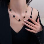[Eternal Jewelry]CLOVER 10 MOTIFS ONYX NECKLACE - Image 18
