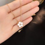 [Eternal Jewelry]LUCKY  WHITE MOP  PLUM BLOSSOM NECKLACE - Image 4