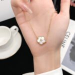 [Eternal Jewelry]LUCKY WHITE MOP PLUM BLOSSOM  BRACELET - Image 4