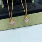 [Eternal Jewelry]CLOVER 15MM PINK MOTHER-OF-PEARL SINGLE FLOWER NECKLACE - Image 4