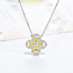 [Eternal Jewelry]LOOP NECKLACE FULL MOTIF DIAMOND 16MM MULTIPLE COLORS - Image 5