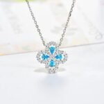 [Eternal Jewelry]LOOP NECKLACE FULL MOTIF DIAMOND 16MM MULTIPLE COLORS - Image 7