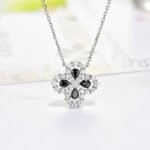 [Eternal Jewelry]LOOP NECKLACE FULL MOTIF DIAMOND 16MM MULTIPLE COLORS - Image 8