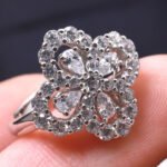 [Eternal Jewelry]LOOP RING FULL MOTIF DIAMOND 16MM SILVE - Image 4