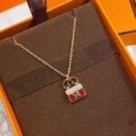 [Eternal Jewelry]CONSTANCE RED PEDANT PINK GOLD NECKLACE - Image 3