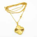 [Eternal Jewelry]CLOVER 25MM PEDANT NECKLACE GOLD - Image 5