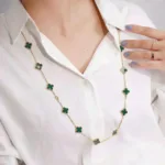 [Eternal Jewelry]CLOVER 20 MOTIFS MALACHITE GOLD - Image 2