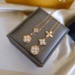 [Eternal Jewelry]COLOR BLOSSOM LARIAT NECKLACE PINK GOLD WHITE MOTHER PEARL AND DIAMOND - Image 4