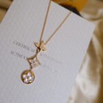 [Eternal Jewelry]COLOR BLOSSOM LARIAT NECKLACE PINK GOLD WHITE MOTHER PEARL AND DIAMOND - Image 6