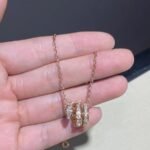 [Eternal Jewelry]SERPENTI PINK GOLD NECKLACE DOUBLE RING DIAMOND - Image 5