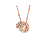[Eternal Jewelry]SERPENTI PINK GOLD NECKLACE DOUBLE RING DIAMOND