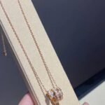 [Eternal Jewelry]SERPENTI PINK GOLD NECKLACE DOUBLE RING DIAMOND - Image 7