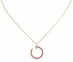[Eternal Jewelry]JUSTE NECKLACE GOLD RED DIAMONDS - Image 2