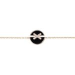 [Eternal Jewelry]JEUX DE BRACELET ONYX PINK GOLD DIAMOND