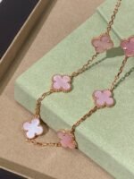 [Eternal Jewellery] Pink Necklace with Ten Clover Designs - Image 7