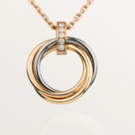 [Eternal Jewelry]TRINITY NECKLACE GOLD  DIAMONDS