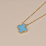 [Eternal Jewelry]CLOVER 15MM VINTAGE TURQUOISE NECKLACE - Image 4