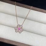 [Eternal Jewelry]FRIVOLE ROSE GOLD FLOWER DIAMOND NECKLACE - Image 6