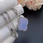 [Eternal Jewelry]CLOVER SILVER CHALCEDONY BIG CLOVER NECKLACE - Image 4