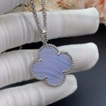 [Eternal Jewelry]CLOVER SILVER CHALCEDONY BIG CLOVER NECKLACE - Image 5