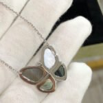 [Eternal Jewelry]LARGE BUTTERFLY SILVER PENDANT DIAMOND NECKLACE - Image 5