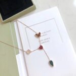 [Eternal Jewelry]LUCKY SPRING 4 MOTIFS ROSE GOLD NECKLACE - Image 4